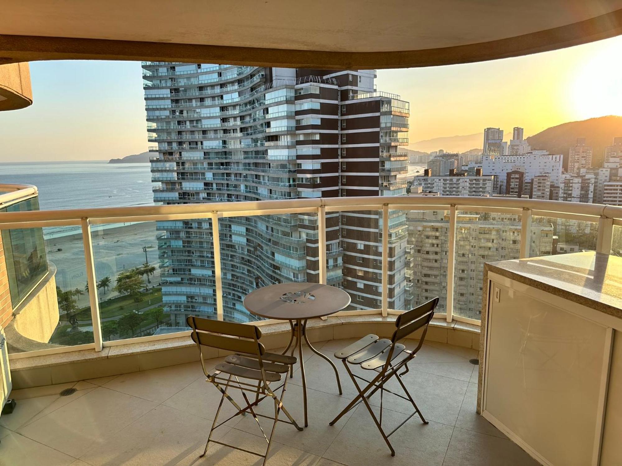 Estanconfor Santos Vista Mar Ac Garagem Arrumacao Andar Bem Alto