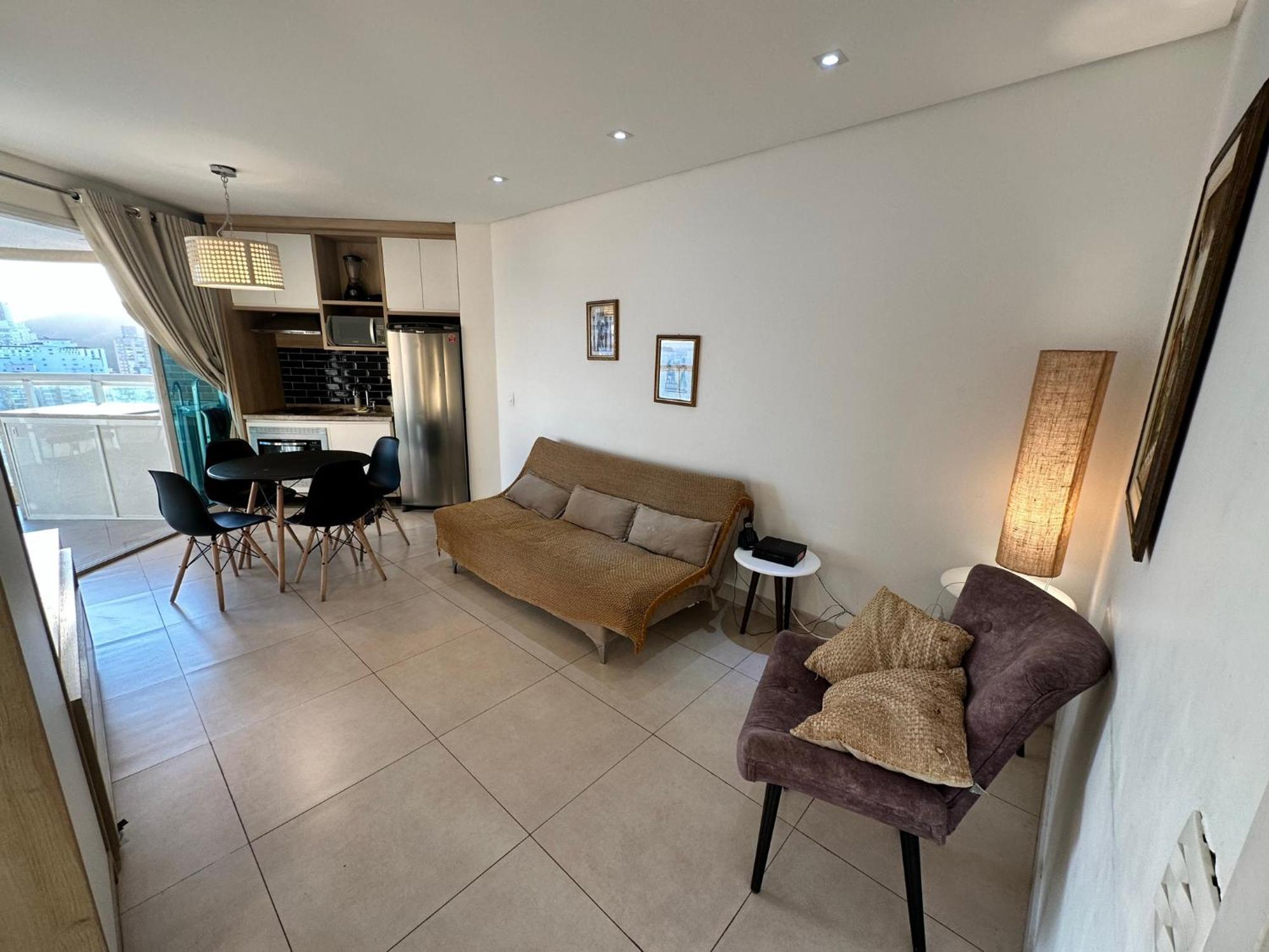 Estanconfor Santos Vista Mar Ac Garagem Arrumacao Andar Bem Alto *