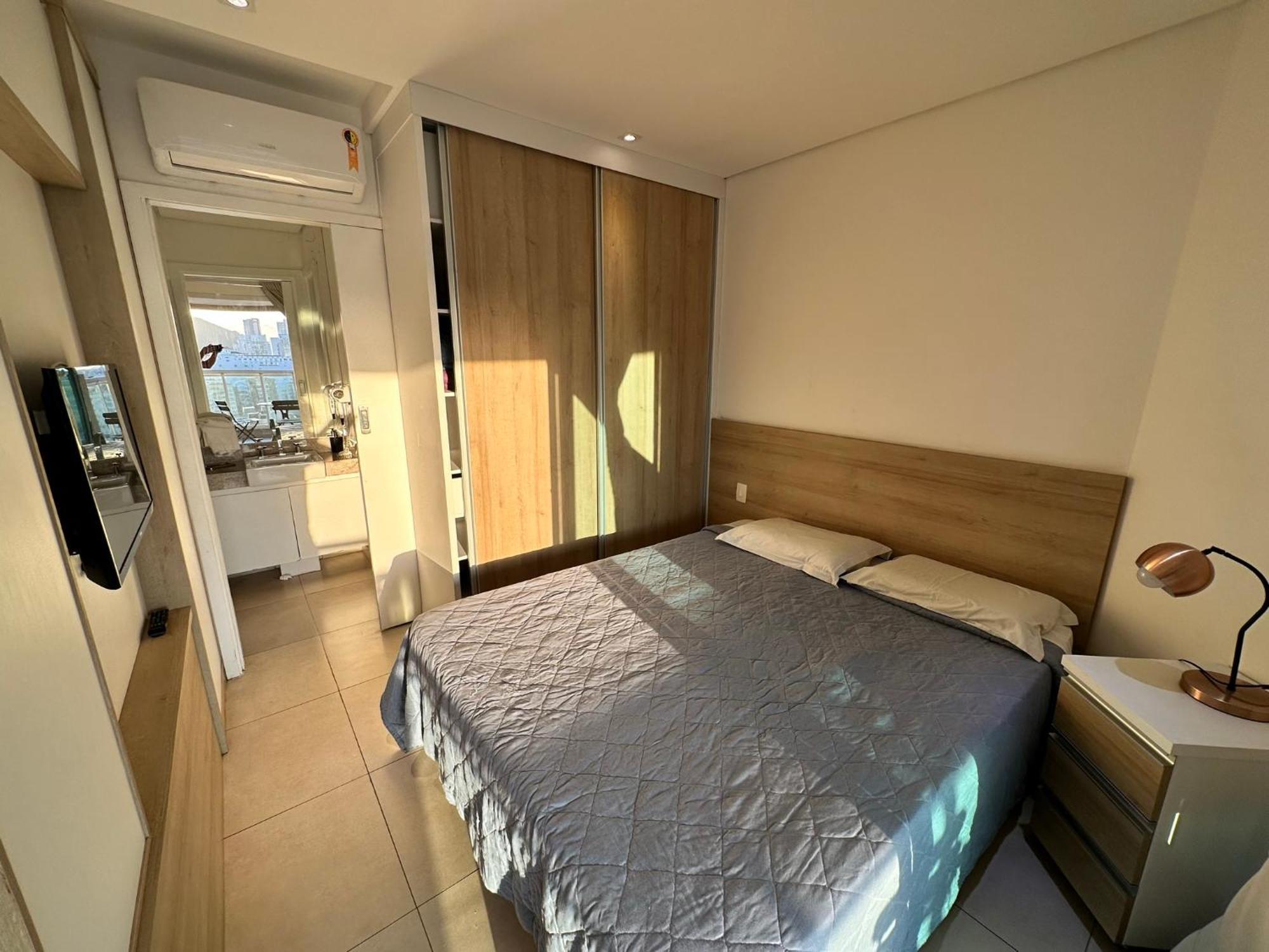 Apartamento Estanconfor Santos Vista Mar Ac Garagem Arrumacao Andar Bem Alto *