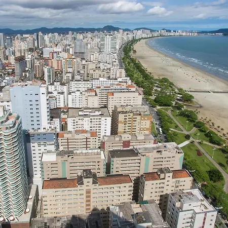 Estanconfor Santos Vista Mar Ac Garagem Arrumacao Andar Bem Alto Santos (Sao Paulo) Exterior photo