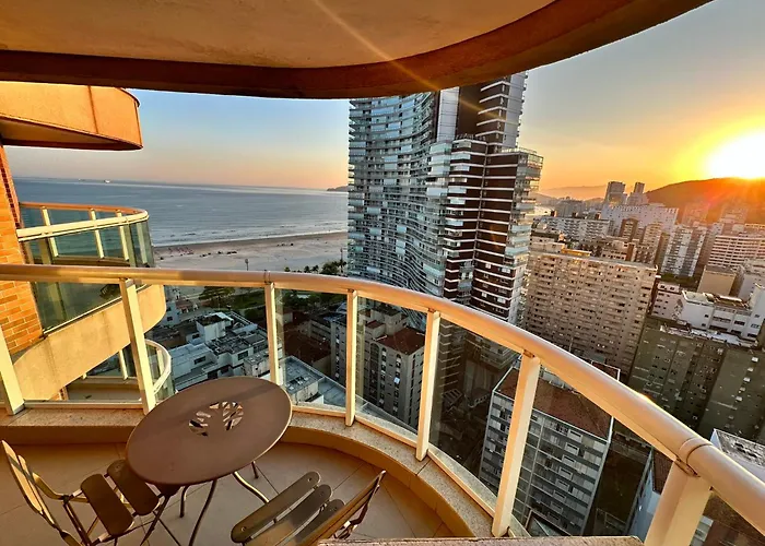 Estanconfor Santos Vista Mar Ac Garagem Arrumacao Andar Bem Alto