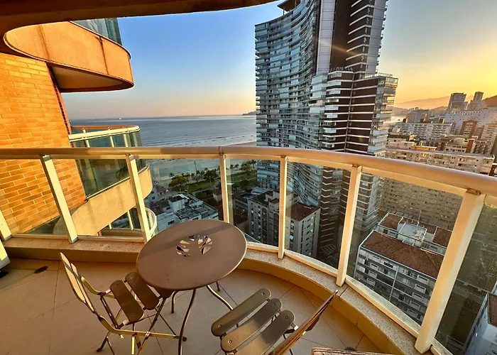 Estanconfor Santos Vista Mar Ac Garagem Arrumacao Andar Bem Alto